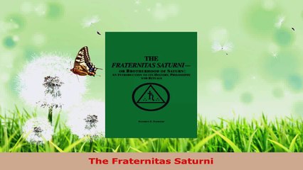 Download  The Fraternitas Saturni EBooks Online