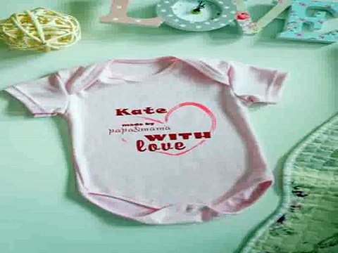 Приличный подарок на именины - Боди для малыша с вашим текстом With love в г. Оренбург