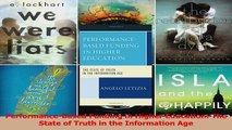 PDF Download  PerformanceBased Funding in Higher Education The State of Truth in the Information Age Download Online