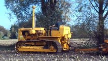 extreme bulldozer ploughing field