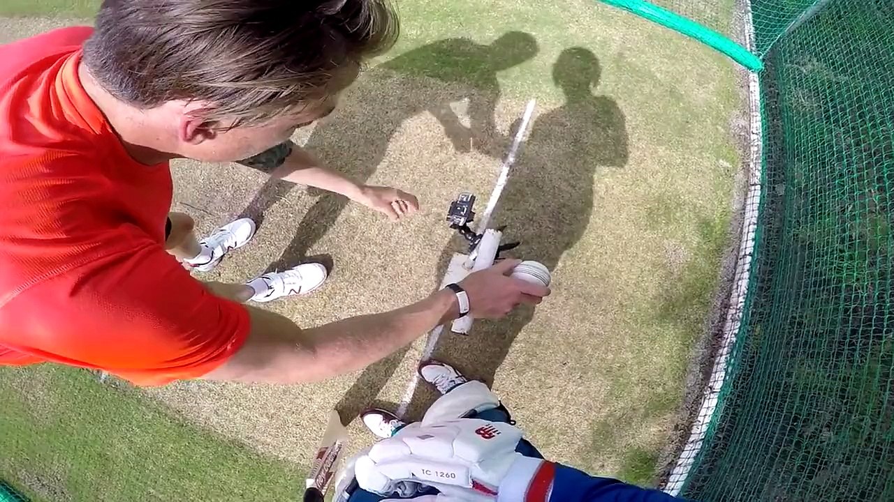Dale Steyn attempts to break a GoPro!