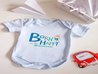 Незаменимый подарок на день рождения - Боди для малыша с вашим текстом Born to be happy в г. Ярославль