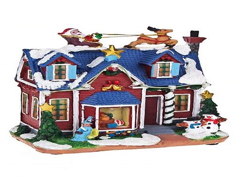 Купил отличный подарок на день рождения - Украшение новогоднее светящ. Зимний домик в г. Челябинск