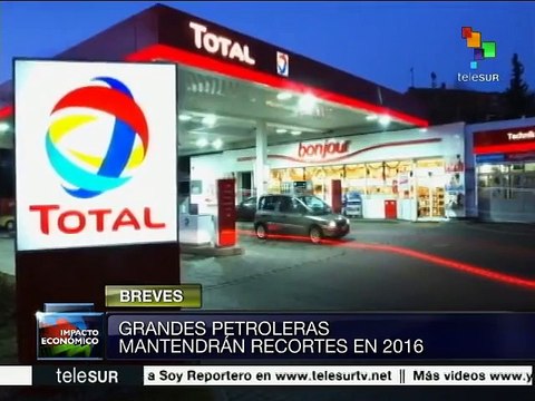 Empresas petroleras continuarán con recortes durante 2016