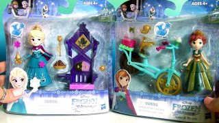 Disney Frozen Little Kingdom 2016 NEW TOYS HASBRO Princess Anna on Bicyle - Elsa on Throne