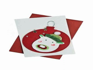 Недорогой подарок на именины - Открытка подарочная Мордочка на шаре в г. Пермь