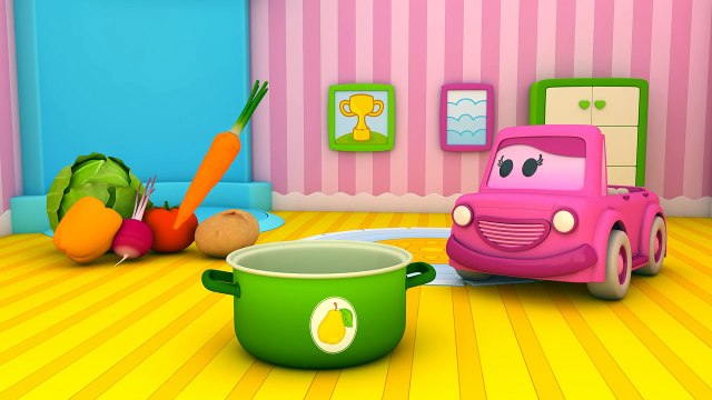 Schlaue Autos! -Episode 2- Frisches Gemüse und Memory. Lernanimation für Kinder