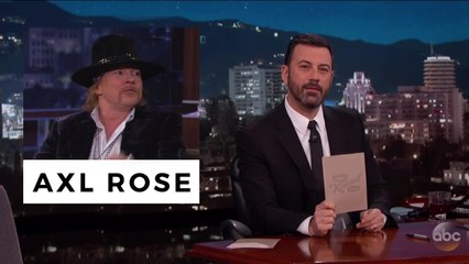 Jimmy Kimmel Announced Axl Rose's Cancellation