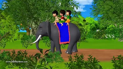 Elly the Elephant - 3D Animation English Nursery rhyme for children