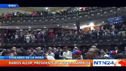 Henry Ramos Allup jura como nuevo Presidente de la Asamblea Nacional de Venezuela