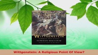 Read  Wittgenstein A Religious Point Of View Ebook Free
