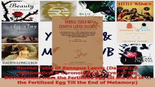 PDF Download  Normal Table of Xenopus Laevis Daudin A Systematical  Chronological Survey of the Download Full Ebook