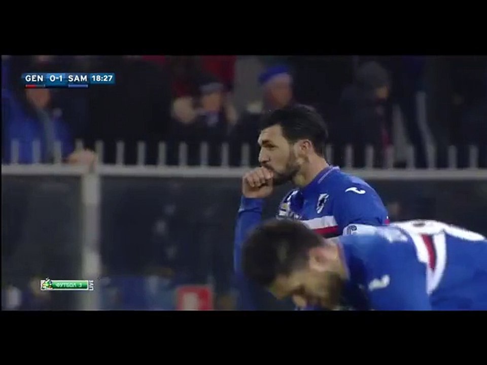 0-1 Roberto Soriano Goal Italy  Serie A - 05.01.2016, Genoa 0-1 Sampdoria