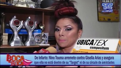 Nino Touma arremete contra Gisella Arias y asegura que ella no está dentro de su “target” ni de su círculo de amistades