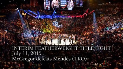 Conor McGregor Aldo I will give one more chance to prove that I'm the number one