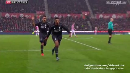 0-1 Jordon Ibe - Stoke City v. Liverpool - Capital One Cup 05.01.2016 HD