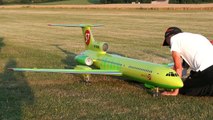 TUPOLEV TU 154M S7 SIBERIA AIRLINES GIANT RC AIRLINER MODEL JET DEMO FLIGHT / Airliner Mee