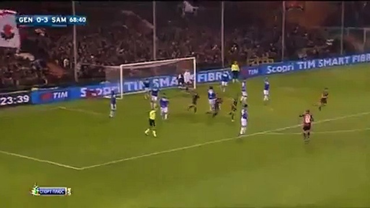 Leonardo Pavoletti Goal - Genoa 1 - 3 Sampdoria - Serie A - 05_01_2016