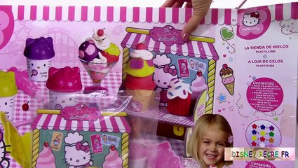 Hello Kitty Play doh Ice Cream Shop le marchand de glaces pâte à modeler ハローキティ アイスクリーム