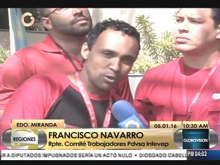 Trabajadores de Pdvsa Intevep Los Teques mostraron respaldo a Maduro