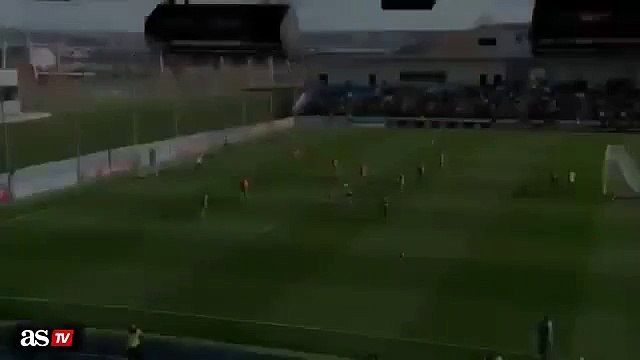 Cristiano Ronaldo Incredible goal at Zinedine Zidane first open training 05.01.2016 ‪#‎HALAMADRID‬