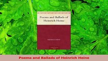 PDF Download  Poems and Ballads of Heinrich Heine PDF Online