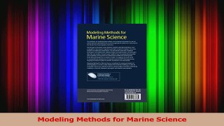 PDF Download  Modeling Methods for Marine Science PDF Full Ebook