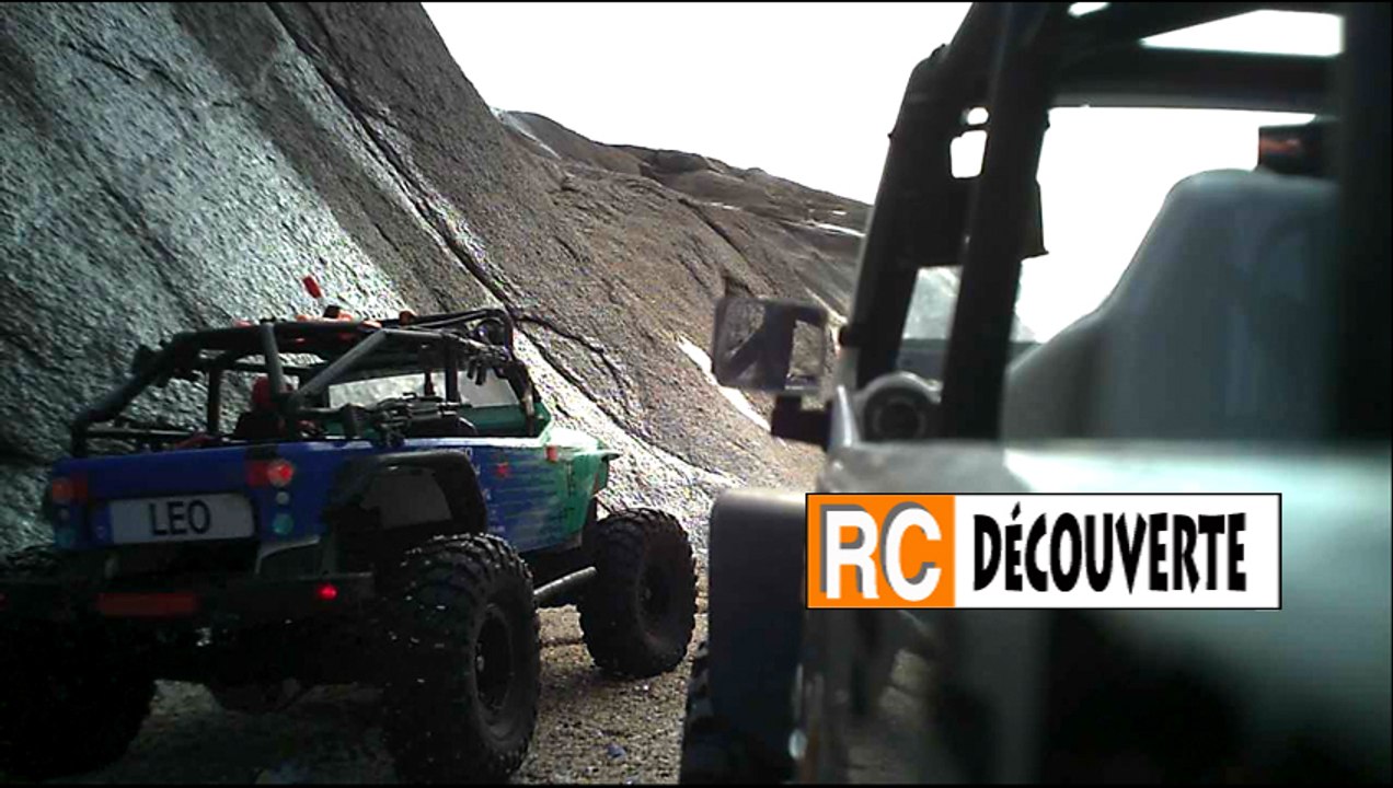 Sortie Modélisme Rc Scale Trial Crawler 4x4 Tout terrain sur plage et rochers à Batz sur Mer
