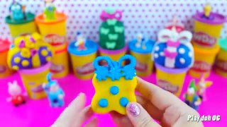 unboxing Peppa pig Play doh surprise rainbow eggs Donald Duck Barbie opening egg toys egg surprise