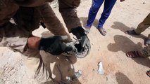 US Marines Demining ISIS Rockets on Al Asad Airbase in Iraq