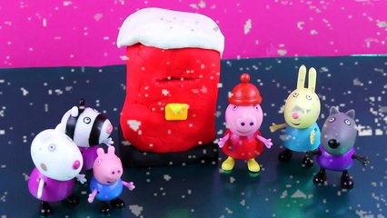 Peppa Pig Toy Episode Christmas letters to Santa Claus Play Doh Presents