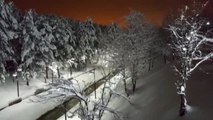 Kar Yağışıyla Birlikte Güzel Manzaralar Oluştu