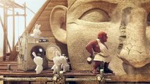 Lapins enragés Raving Rabbids Voyage dans le Temps Egypte Lapins de remorque dans l'Egypte ancienne