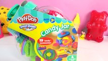 Playdoh Candy Jar Faux Cookies Gummy Bears Candy Lolly Pop Maker Playset - Cookieswirlc