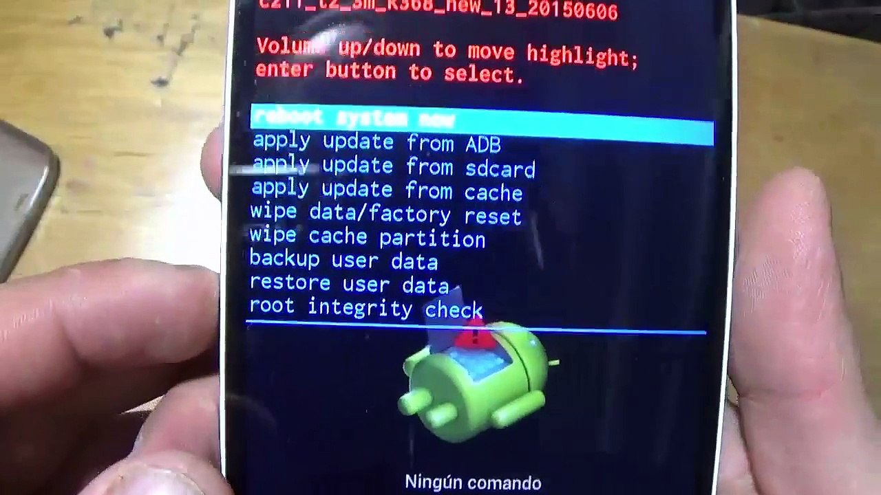 Entrar en modo recovery KingZone Z1
