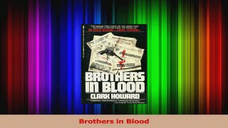 PDF Download  Brothers in Blood Download Online