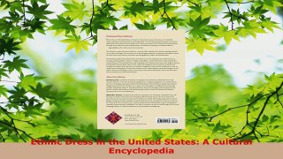 PDF Download  Ethnic Dress in the United States A Cultural Encyclopedia Download Online