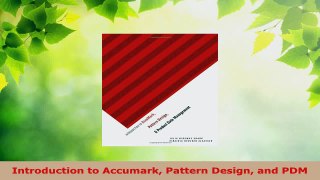 Read  Introduction to Accumark Pattern Design and PDM EBooks Online