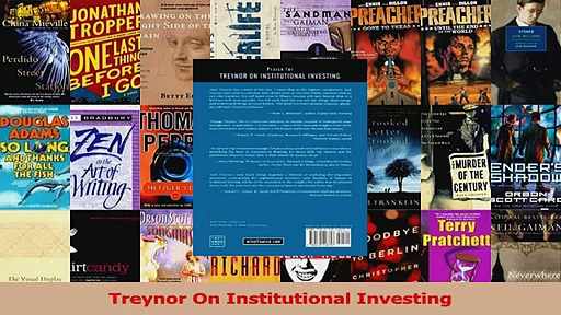PDF Download  Treynor On Institutional Investing PDF Online
