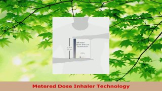Read  Metered Dose Inhaler Technology PDF Free