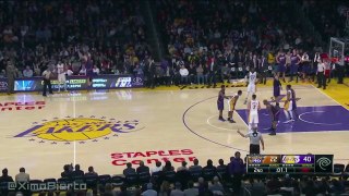 Lou Williams Beats the Halftime Buzzer | Suns vs Lakers | January 3, 2016 | NBA 2015-16 Season