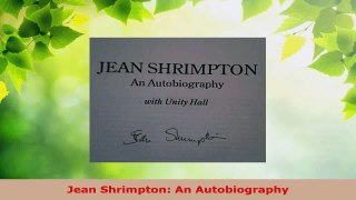 Read  Jean Shrimpton An Autobiography Ebook Free