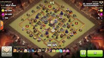 Clash of clans - 3 Star war attack strategy-TH 10 vs TH 11 max war base