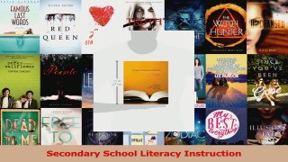 PDF Download  Secondary School Literacy Instruction Download Full Ebook