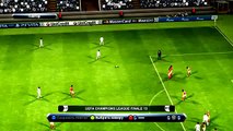 Um livre de Cristiano Ronaldo Goal para o gol do Galatasaray turco