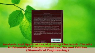 Read  Analysis and Application of Analog Electronic Circuits to Biomedical Instrumentation EBooks Online