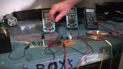 Tesla pancake coil circuit test and mesurments