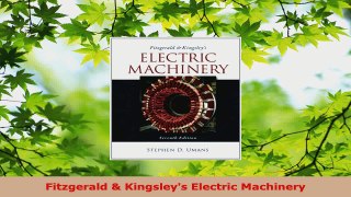 PDF Download  Fitzgerald  Kingsleys Electric Machinery Read Online