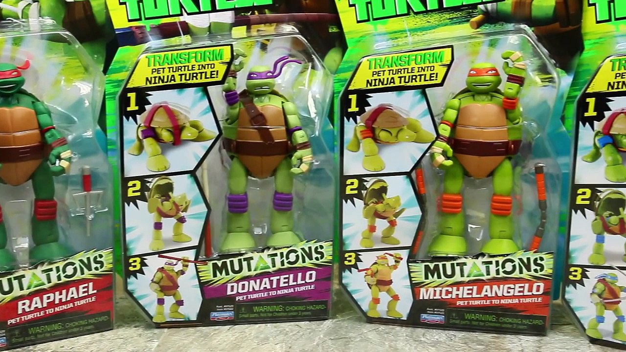 Ninja Turtles Mutations Baby Turtle to Teenager...