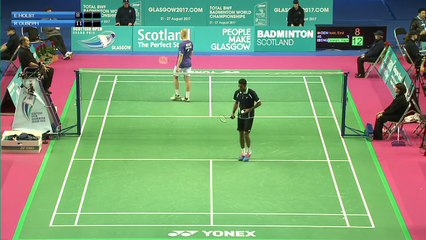Badminton - Emil Holst vs Rajiv Ouseph (MS, QF) - Scottish Open 2015